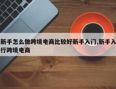 新手怎么做跨境电商比较好新手入门,新手入行跨境电商
