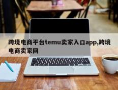 跨境电商平台temu卖家入口app,跨境电商卖家网