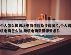 个人怎么做跨境电商流程及步骤图片,个人跨境电商怎么做,跨境电商需要哪些条件